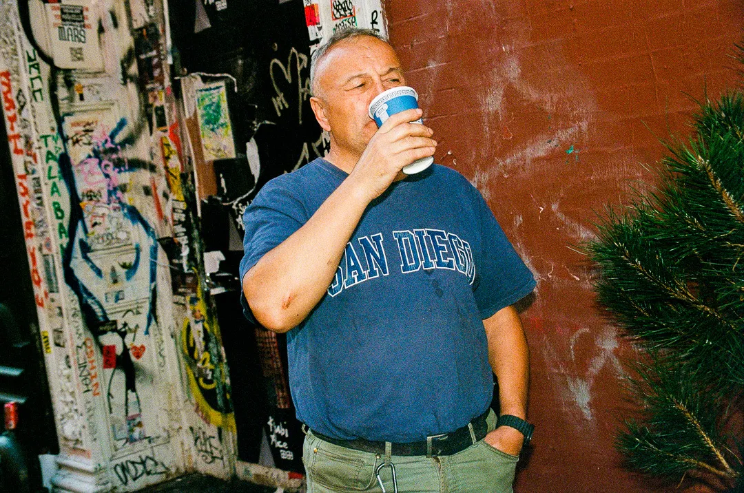San Diego Man Drinking Coffee